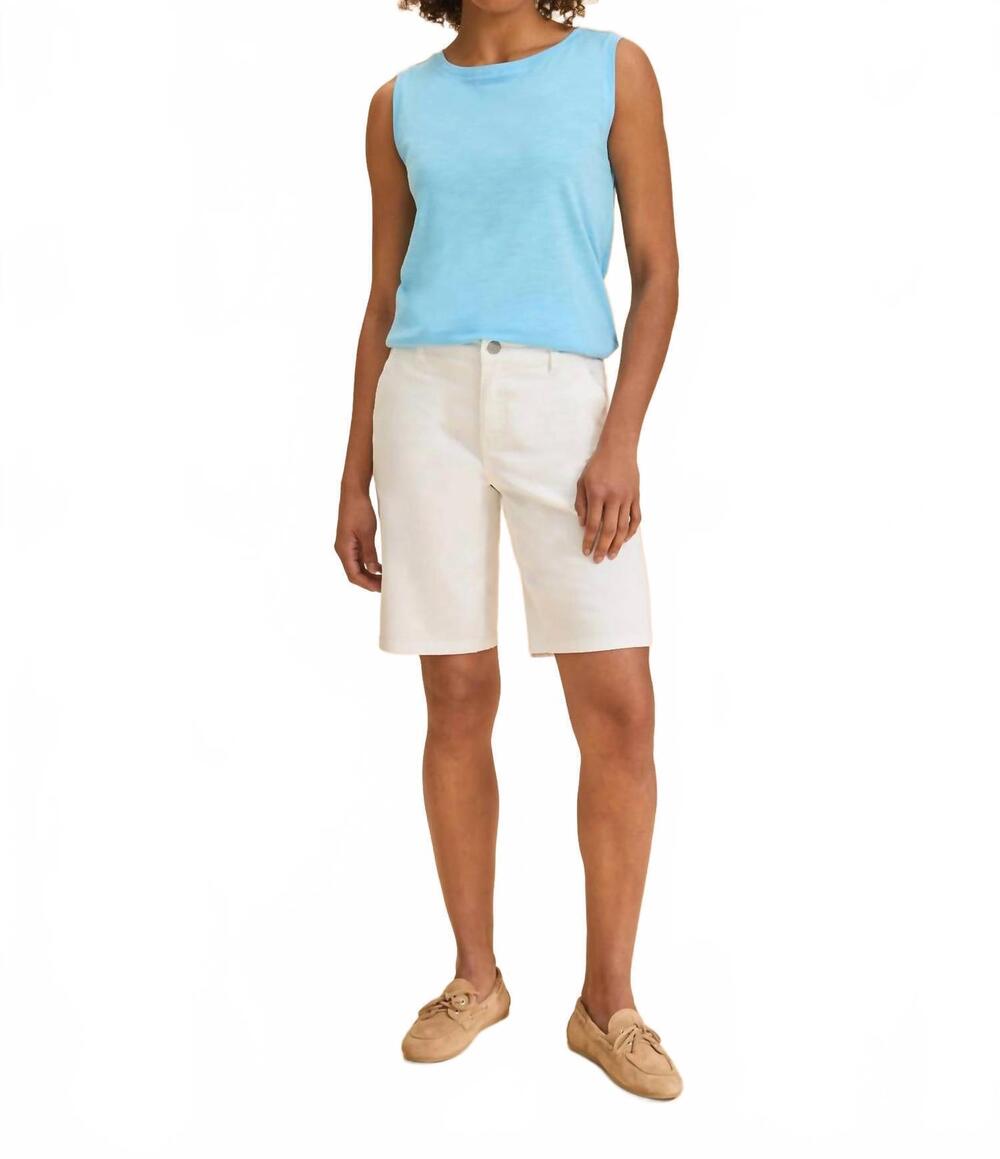 NEW FDJ olivia bermuda shorts in white